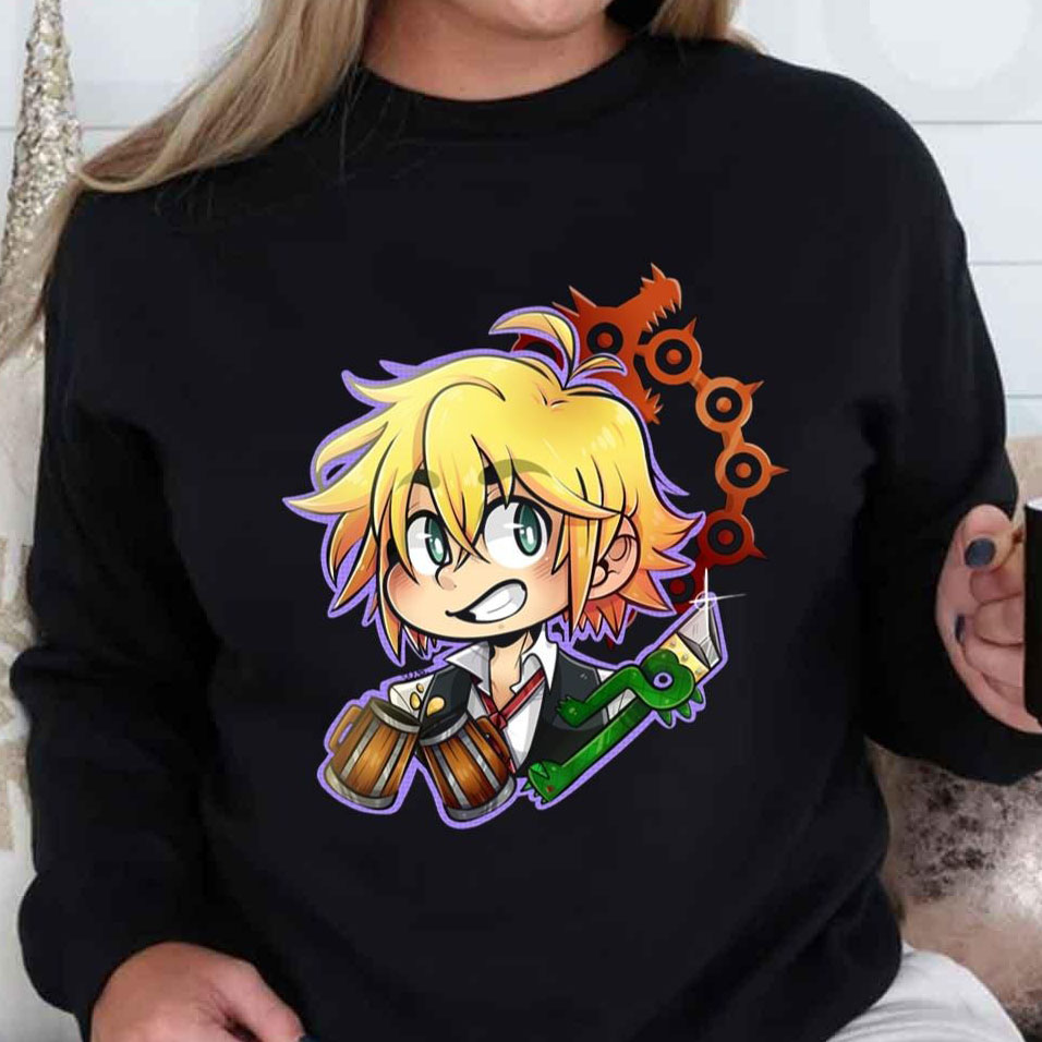 Get Chibi Loving Beer Seven Deadly Sins Meliodas Chiffon Top shirt